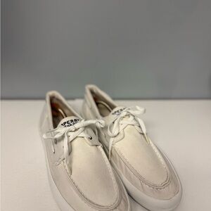 SPERRY Paul Sperry ST 14362 Eggshell  Canvas Casual Men's Boat Shoes Size 13
